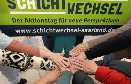 Aktion Schichtwechsel Hände